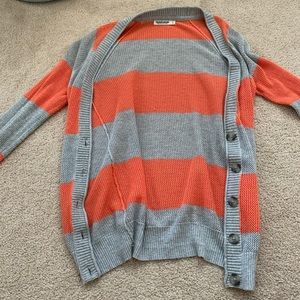 Garage Orange and Grey Cardigan